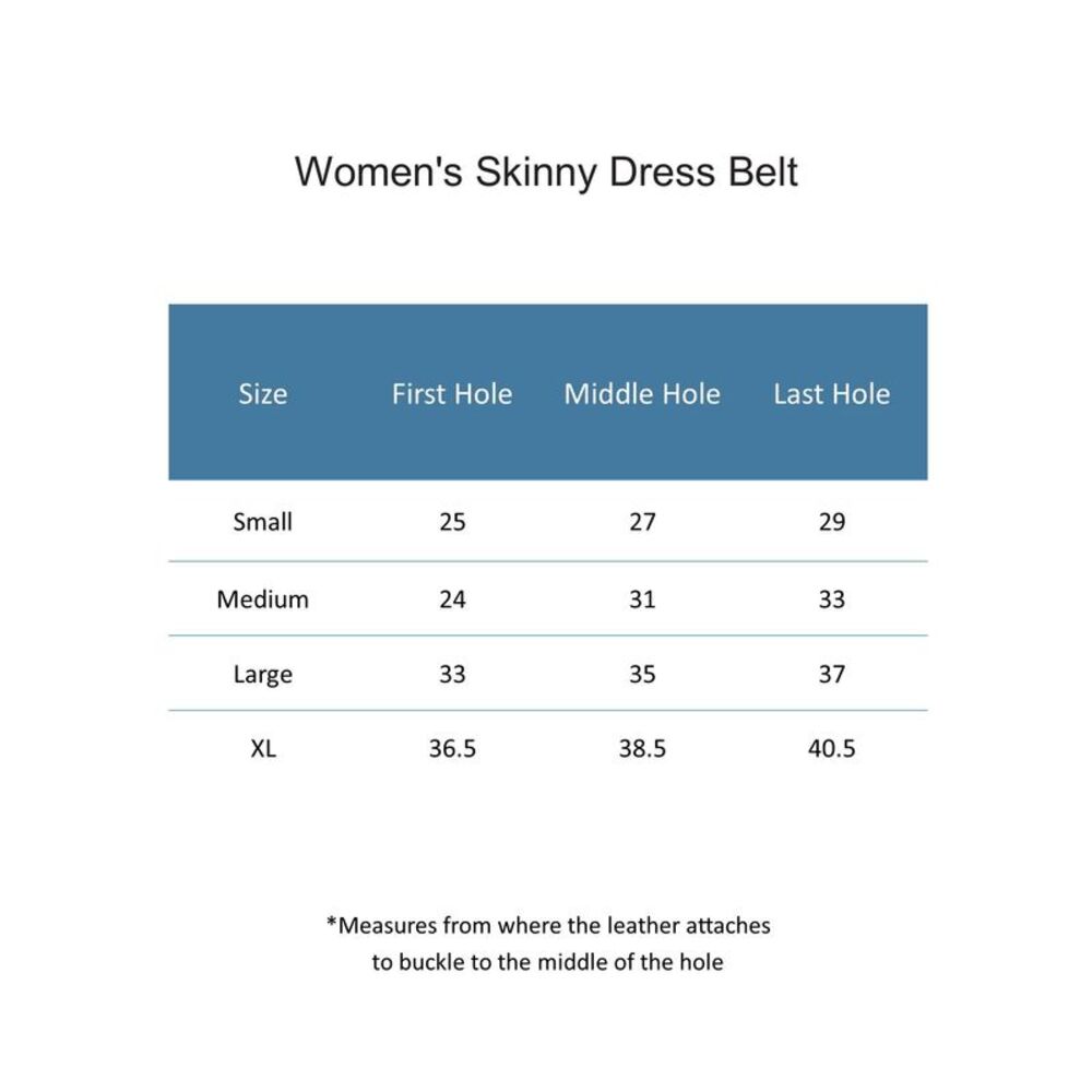 CTM Women's 1/2 Inch Skinny Dress Belt Patent Faux Leather - Picture 3 of 3